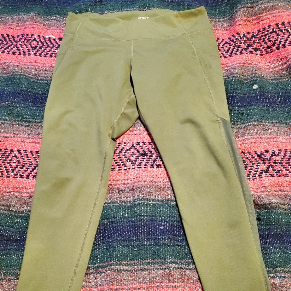 Olive green tights